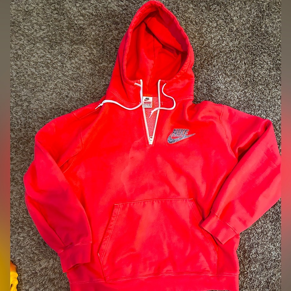 Supreme X Nike 1/4 zip Hoodie